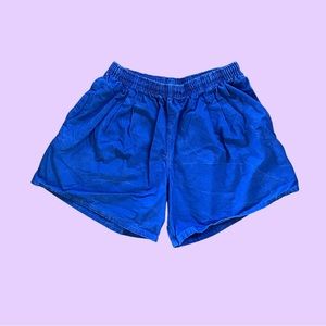 Vintage 90s Electric Blue Shorts 🔥